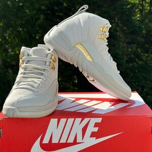 NEW Nike Air Jordan 12 Retro Casual Sneaker (White Gold) - Womens 6 | fits 4.5Y